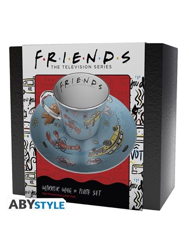 Friends - Mirror Mug & Plate Set - Pattern