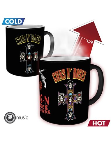 Guns N Roses - Mug Heat Change - 320 Ml - Cross