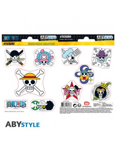 One Piece - Stickers - 16x11cm/ 2 Sheets -  Straw Hat Skulls