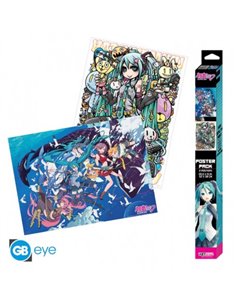 Hatsune Miku - Set 2 Posters Chibi 52x38 - Series 2