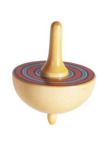 Wooden Spinning Top Concentric