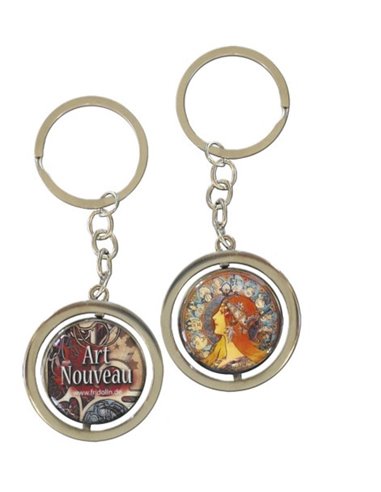 Art Keyring Double SideD- Art Nouveau