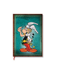 Asterix The Gaul (the Adventures Of Asterix) Midi Unlined Hardback Journal (elastic Band Closure)