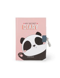 Secret Diary With Padlock - Panda