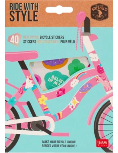 Reflective Bicycle Stickers - Ride With Style - Unicorn