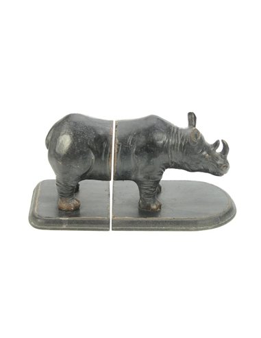 Bookend Set Rhino