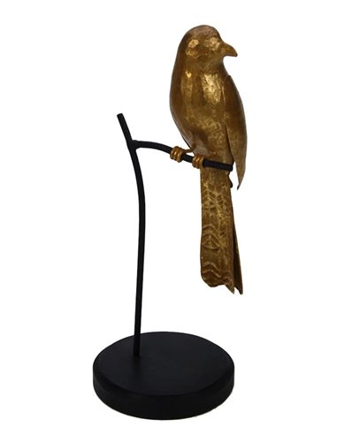 Bird On A Stick Gold Colored