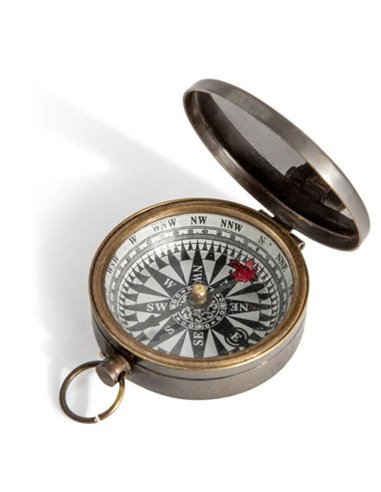 Small Compass Bronzed