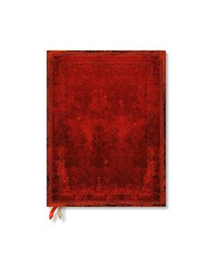 Red Moroccan Bold (old Leather Collection) Ultra 12-Month Business Planner Softcover Flexi Dayplanner 2025 (elastic Band Closure