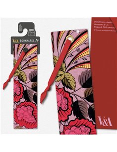 V&a Bookmarks - Pink Berry Textile