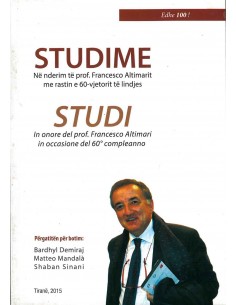 Studime Ne Nderim Te Profesor Francesco Altimarit
