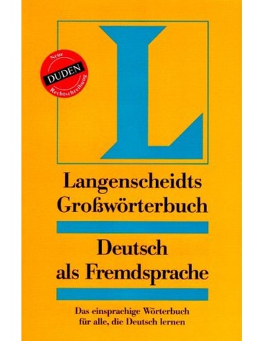 Langenscheidt Grobworterbuch Deutsch Als Fremdsrache