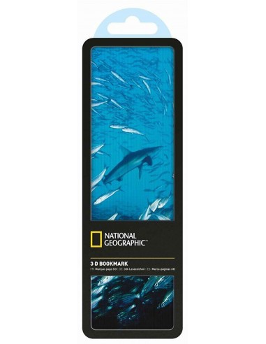 National Geographic 3d Bookmark Shark And Salemas