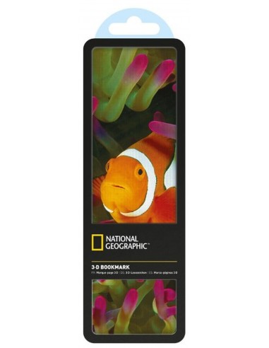 National Geographic 3d Bookmark Clown Anemonefish