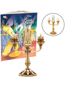 Beauty And The Beast Lumiere Deluxe Book Model Set