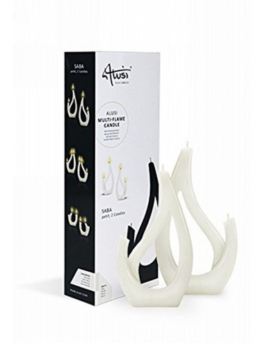 Candle Saba Petit White (pack Of 2 Candles)