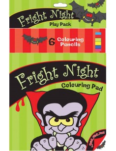 Flight Night Colouring Pad + 6 Pencils