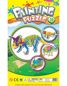 Painting Puzzle Dinosaur