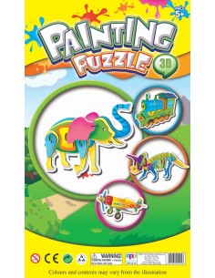 Painting Puzzle Elephant