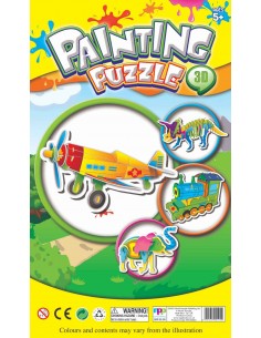 Painting Puzzle Aeroplane