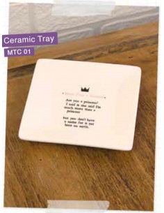 Mtc01 More Than A Princess Ceramic Tray