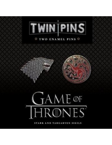 Game Of Throne Twin Pins Stark And Targaryen Sigils