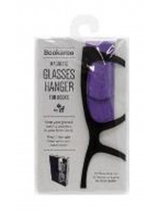 Bookaroo Magnetic Glass Hanger For Books Purple