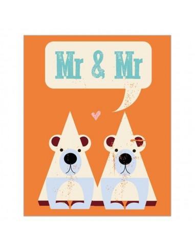 Lb09 Mr & Mr Postcard