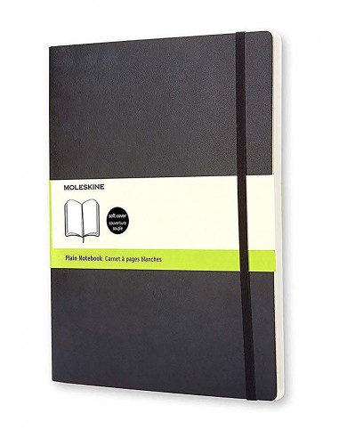 Classic Plain Notebook Xl Black (soft Cover)
