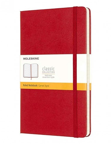 Classic Ruled Notebook Lg Red (hard Cover)