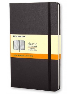 Classic Ruled Notebook Lg Black (hard Cover)