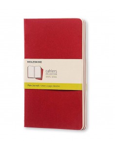 Cahier Plain Journal Lg Red (set Of 3)