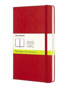 Classic Plain Notebook Lg Red (hard Cover)