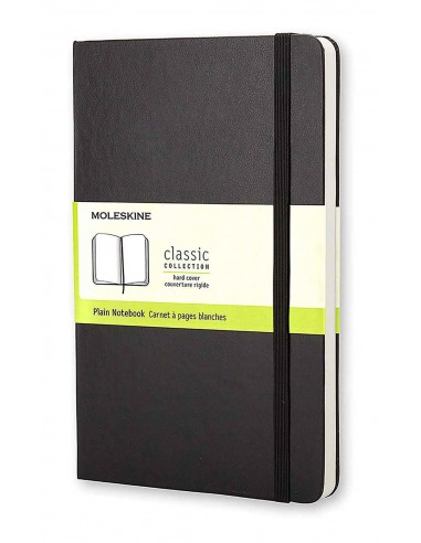 Classic Plain Notebook Large Black (hard Cover)