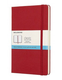 Classic Dotted Notebook Lg Red (hard Cover)