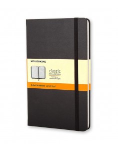 Classic Ruled Notebook Sm Black (hard Cover)