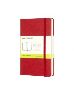 Classic Plain Notebook Sm Red (hard Cover)