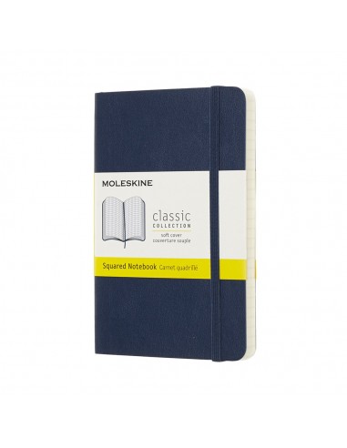 Classic Squared Notebook Sm Blue (soft Cover)