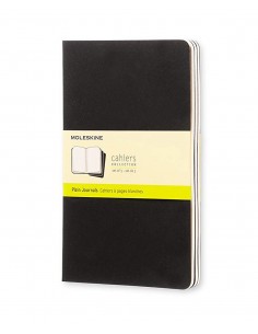 Cahier Plain Journal Lg Black (hard Cover)