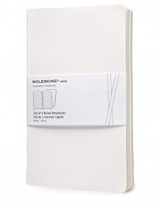 Volant Ruled Journal Lg White (set Of2)