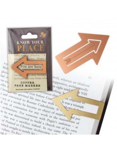 Know Your Place Bookmark - Brass Page Marker