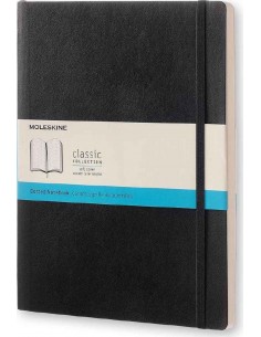Classic Dotted Notebook Xl Black (soft Cover)