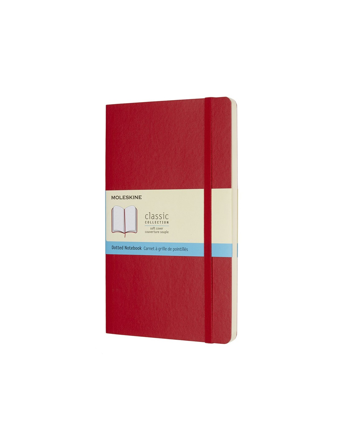 Classic Dotted Notebook Large Red (soft Cover)-Adrion LTD