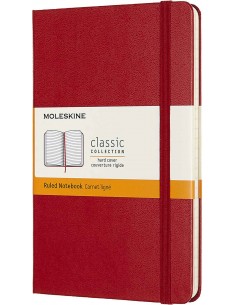 Classic Ruled Notebook Medium Scarlet Red (hard Cover)