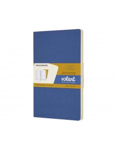 Volant Ruled Journal Large Blue & Yellow  (set Of2)