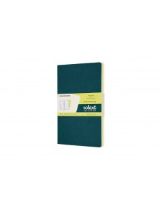 Volant Ruled Journal Large Green & Yellow  (set Of2)