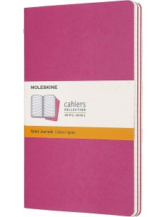 Cahier Ruled Journal Large Pink (set Of 3)
