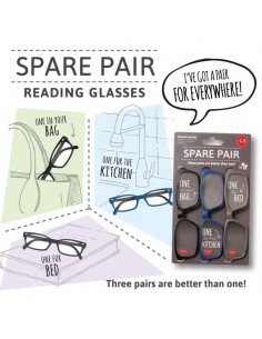 Spare Pair Reading Glasses +1.5 (3 Pairs)