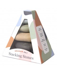 Stacking Stones Eraser Set