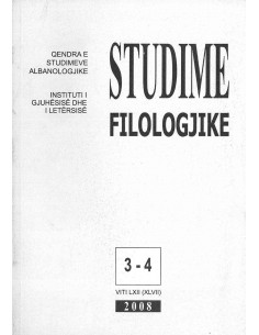 Studime Filologjike 3-4 2008